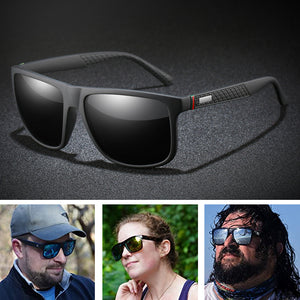 2021 polarisierte Sonnenbrille mit schwarzem Rahmen