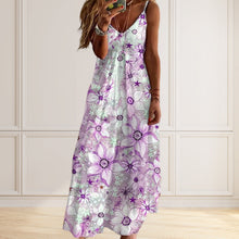 Laden Sie das Bild in den Galerie-Viewer, Damen Langes Sommer-Strandkleid