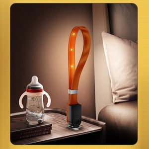Magnetbuchlampe aus Leder