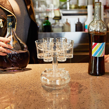 Laden Sie das Bild in den Galerie-Viewer, 6 Schnapsglasspender und Halter