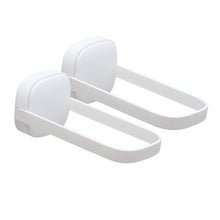 Laden Sie das Bild in den Galerie-Viewer, Faltbares U-förmiges zweireihiges Kleiderbügel Lagerregal