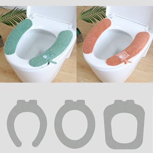 Waschbare Toilettensitzauflage aus Plüsch