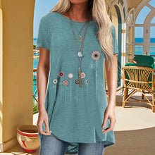 Laden Sie das Bild in den Galerie-Viewer, Damen Sommer Löwenzahn-T-Shirt