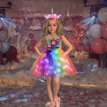 Laden Sie das Bild in den Galerie-Viewer, Beleuchtetes Einhorn Prinzessinnenkleid