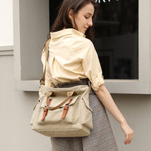 Laden Sie das Bild in den Galerie-Viewer, Damen Handtasche Umhängetasche aus Segeltuch