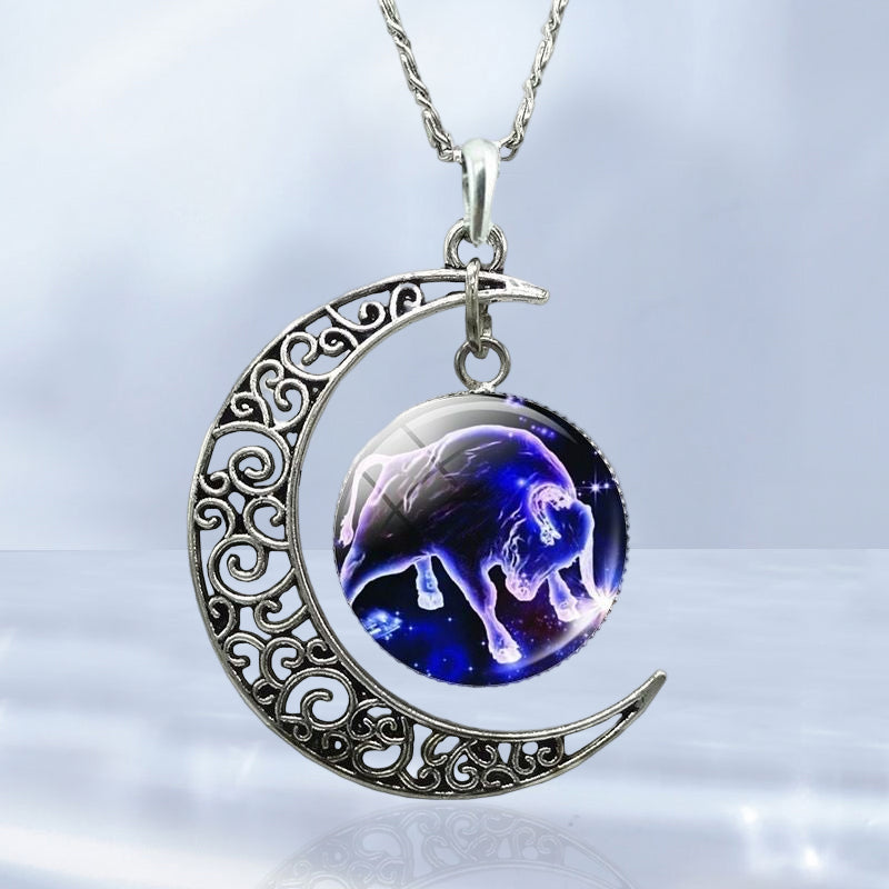 Sternzeichen Mond Halskette