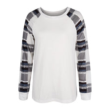 Laden Sie das Bild in den Galerie-Viewer, Lässiges Lockeres Langärmliges T-Shirt mit Rundhalsausschnitt