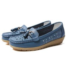 Laden Sie das Bild in den Galerie-Viewer, Einfarbige Hohle PU-Freizeitschuhe