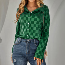 Laden Sie das Bild in den Galerie-Viewer, Lässiges Kariertes Jacquard-Hemd