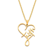 Laden Sie das Bild in den Galerie-Viewer, Glaube Herz Halskette