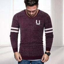 Laden Sie das Bild in den Galerie-Viewer, Herren gestreifter Briefpullover