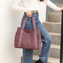 Laden Sie das Bild in den Galerie-Viewer, Retro Einfache Segeltuchtasche