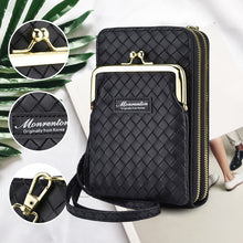 Laden Sie das Bild in den Galerie-Viewer, Einfache Mini-Umhängetasche mit doppeltem Reißverschluss