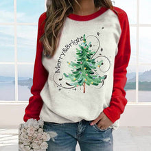Laden Sie das Bild in den Galerie-Viewer, Lässiges Weihnachtsbaum-Sweatshirt
