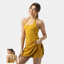 Laden Sie das Bild in den Galerie-Viewer, Ärmelloses Sport Tenniskleid Für Damen