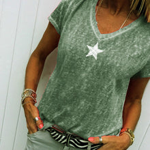 Laden Sie das Bild in den Galerie-Viewer, Bequemes Weiches Stern-T-Shirt