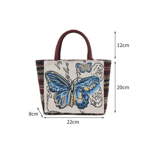 Handtasche mit Reißverschluss aus Segeltuch