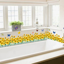 Laden Sie das Bild in den Galerie-Viewer, Natürliche 3D-Blumen-Wanddekoration aus grünem Gras