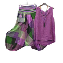 Laden Sie das Bild in den Galerie-Viewer, Lässige ärmellose Damenbekleidung im ethnischen Stil