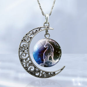 Sternzeichen Mond Halskette