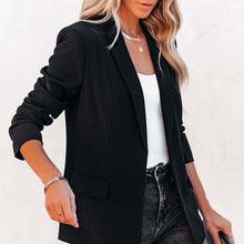 Laden Sie das Bild in den Galerie-Viewer, Einfacher Einfarbiger Blazer