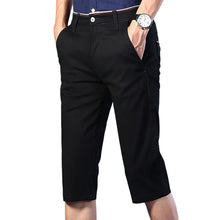 Laden Sie das Bild in den Galerie-Viewer, Elastische Faltenfreie Mittelgroße Anzughose für Herren aus Eisseide