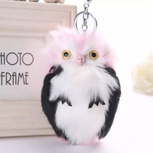 Laden Sie das Bild in den Galerie-Viewer, Süßer Plüsch-Eulen-Schlüsselanhänger