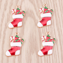 Laden Sie das Bild in den Galerie-Viewer, Weihnachten Schneemann und Schneeflocke Anhänger