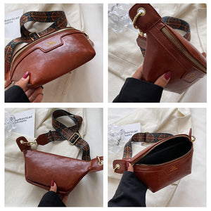 Gürteltasche im koreanischen Stil mit karierten Nähten