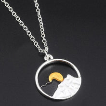 Laden Sie das Bild in den Galerie-Viewer, Sonnenaufgang und Sonnenuntergang Paar Halskette