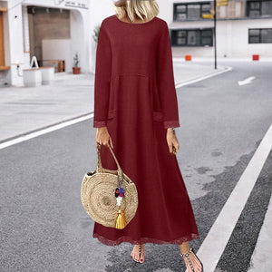 Spitzen-Fleece-Kleid