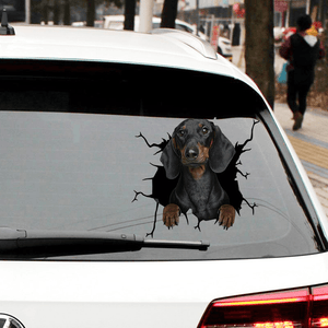 Kreativer Hundeaufkleber für Autofenster