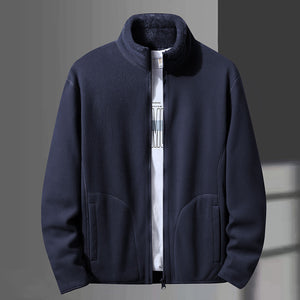 Wende-Sweatshirt mit Stehkragen aus Fleece