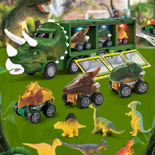 Laden Sie das Bild in den Galerie-Viewer, Kinder Dinosaurier Transport Spielzeug Lagerwagen