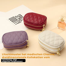 Laden Sie das Bild in den Galerie-Viewer, Damen zweilagige Brieftasche aus Leder