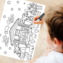 Laden Sie das Bild in den Galerie-Viewer, DIY Weihnachtskarikaturaufkleber für Kinder