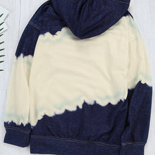 Laden Sie das Bild in den Galerie-Viewer, Lockerer Langärmliger Kapuzenpullover mit Farbverlauf