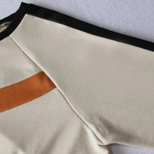 Laden Sie das Bild in den Galerie-Viewer, Stilvolles Langärmliges Sweatshirt mit Farbblockmuster