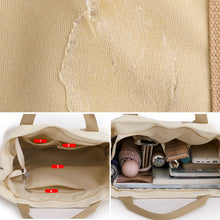 Laden Sie das Bild in den Galerie-Viewer, Stilvolle Segeltuchtasche mit großem Fassungsvermögen