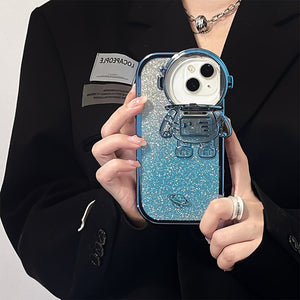 Handyhülle mit Astronautenständer für iPhone