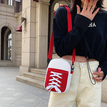 Laden Sie das Bild in den Galerie-Viewer, Getäfelte Umhängetasche aus Segeltuch