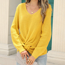 Laden Sie das Bild in den Galerie-Viewer, Geknoteter Strickpullover für Damen