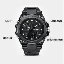Laden Sie das Bild in den Galerie-Viewer, Multifunktionale wasserdichte elektronische Uhr