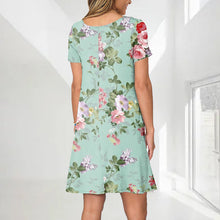 Laden Sie das Bild in den Galerie-Viewer, Damen Sommerkleid mit Print