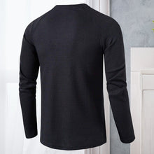 Laden Sie das Bild in den Galerie-Viewer, Einfarbiges Langärmliges T-Shirt für Herren