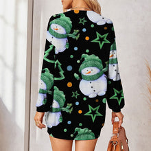 Laden Sie das Bild in den Galerie-Viewer, Weihnachten Knopf-Cardigan-Jacke