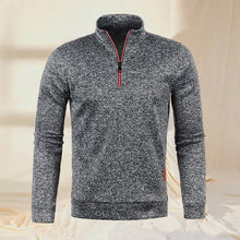 Laden Sie das Bild in den Galerie-Viewer, Reißverschluss-Revers Sportssweatshirt für Herren