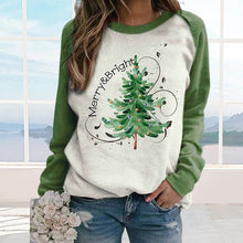 Laden Sie das Bild in den Galerie-Viewer, Lässiges Weihnachtsbaum-Sweatshirt