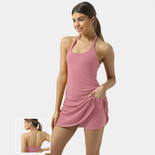 Laden Sie das Bild in den Galerie-Viewer, Ärmelloses Sport Tenniskleid Für Damen