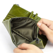 Laden Sie das Bild in den Galerie-Viewer, Multifunktionale Lange Geldbörse aus Leder